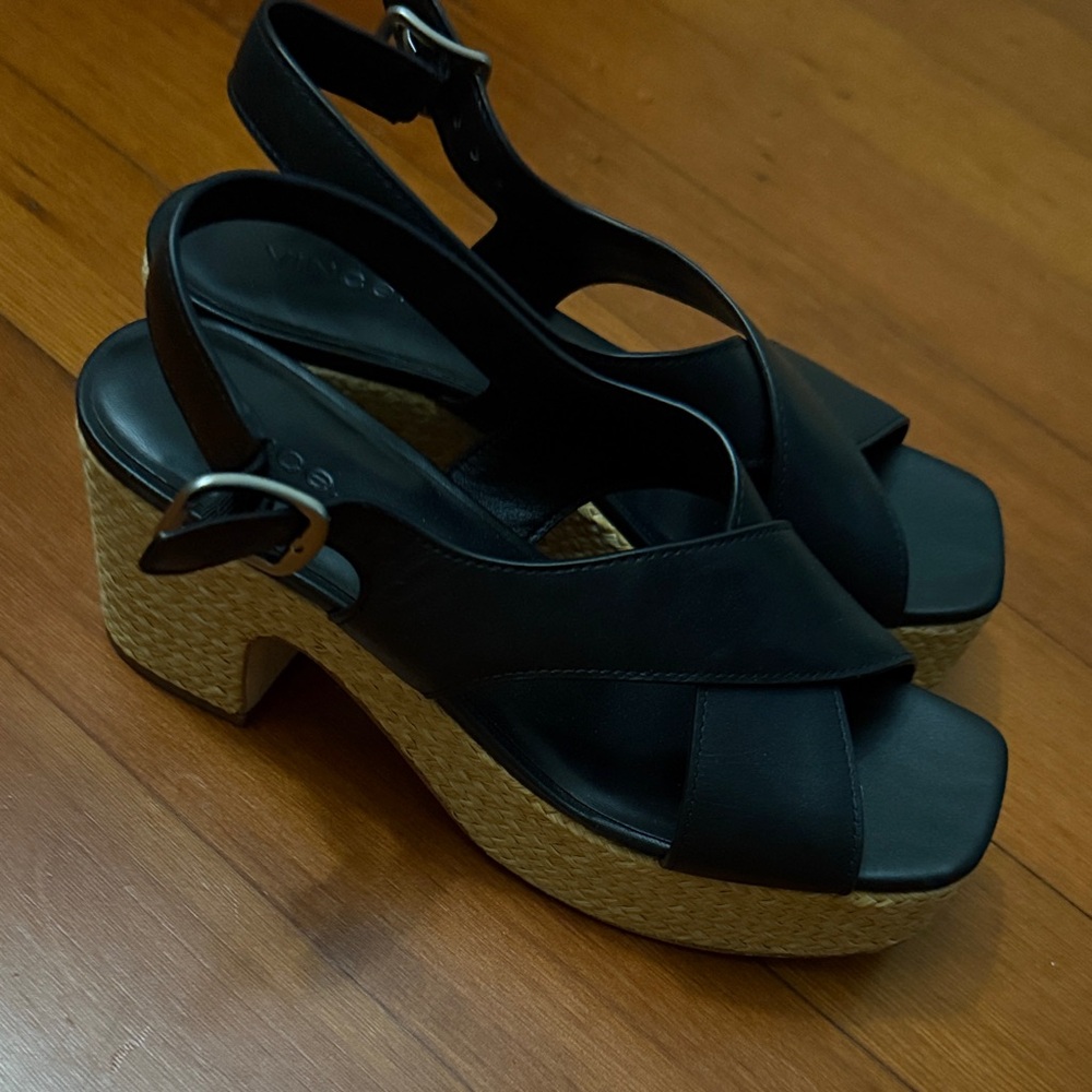 Vince black Platform Sandals